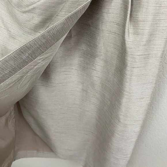 Betty Jackson Black Label Gray Sheath Pleated Wrap Skirt Dress 10 - Picture 4 of 11